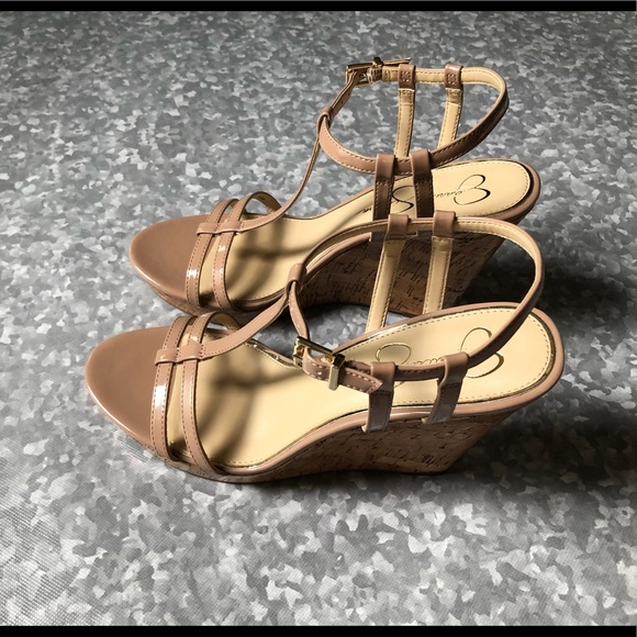 NWOB Jessica Simpson Jardina Strappy Wedge - 10M